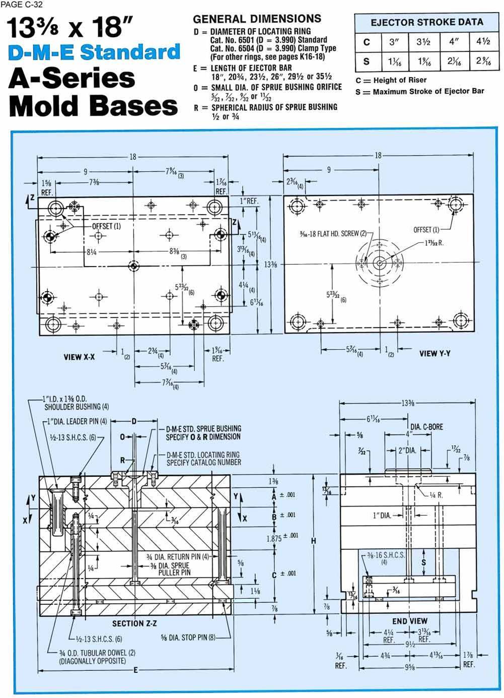 DME A series mold base 1318A